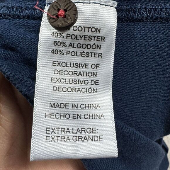 Tommy Bahama Pajama Pants Mens Blue XL Logo Cotton Polyester Wide Leg - Picture 7 of 9